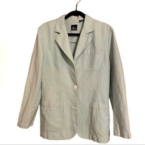 Vntage liz sport mint linen blazer jacket size 6